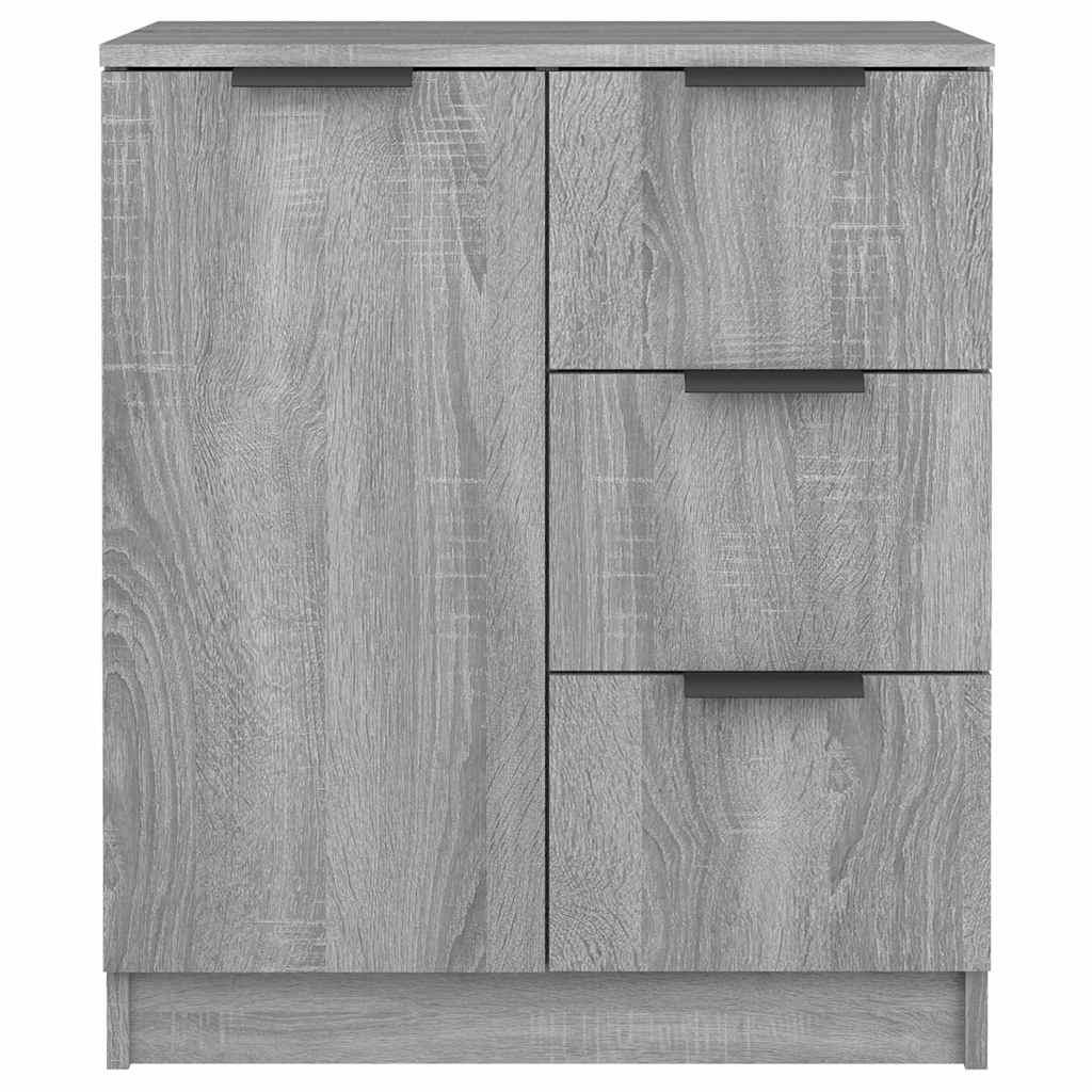 Vidaxl dressoir 60x30x70 cm bewerkt hout grijs sonoma eiken