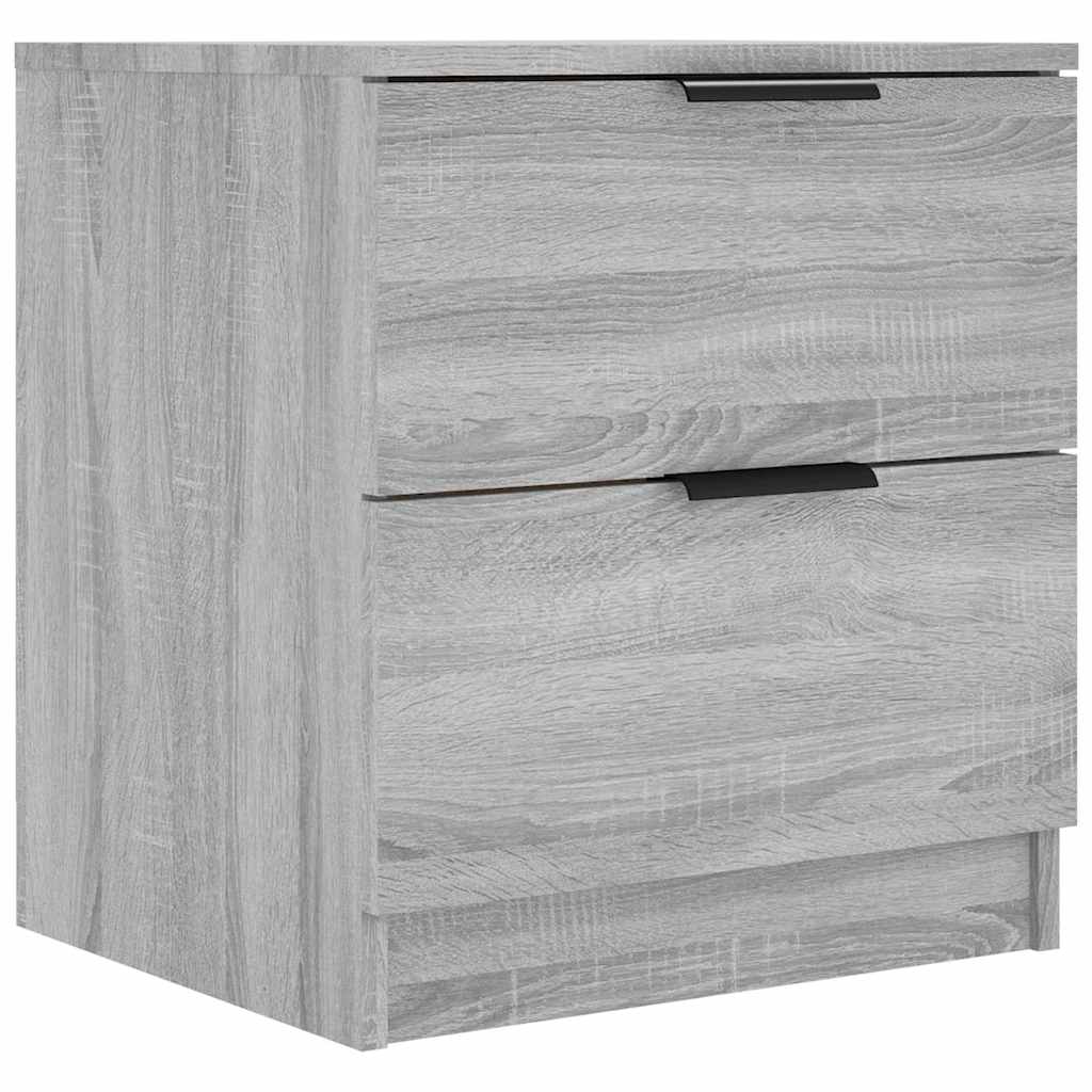 Vidaxl nachtkastjes 2 st bewerkt hout grijs sonoma eikenkleurig