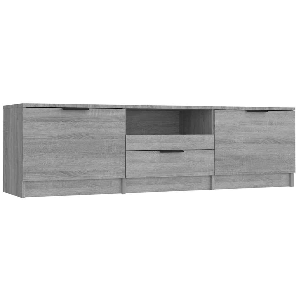 Vidaxl tv-meubel 140x35x40 cm bewerkt hout grijs sonoma eikenkleurig