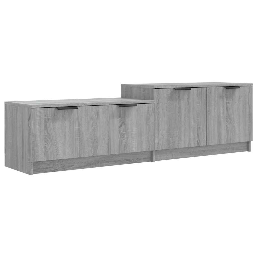Vidaxl tv-meubel 158,5x36x45 cm bewerkt hout grijs sonoma eikenkleurig