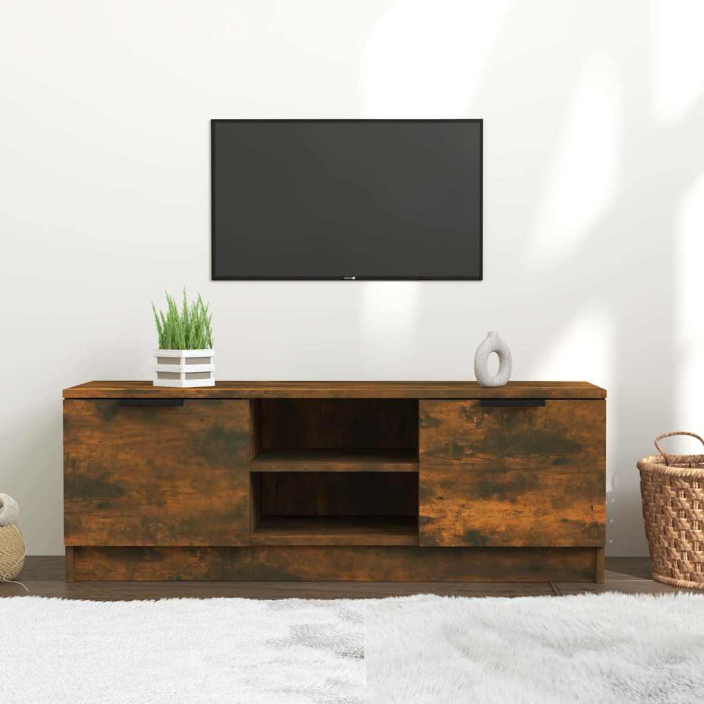 Vidaxl tv-meubel 102x35x36,5 cm bewerkt hout gerookt eikenkleurig