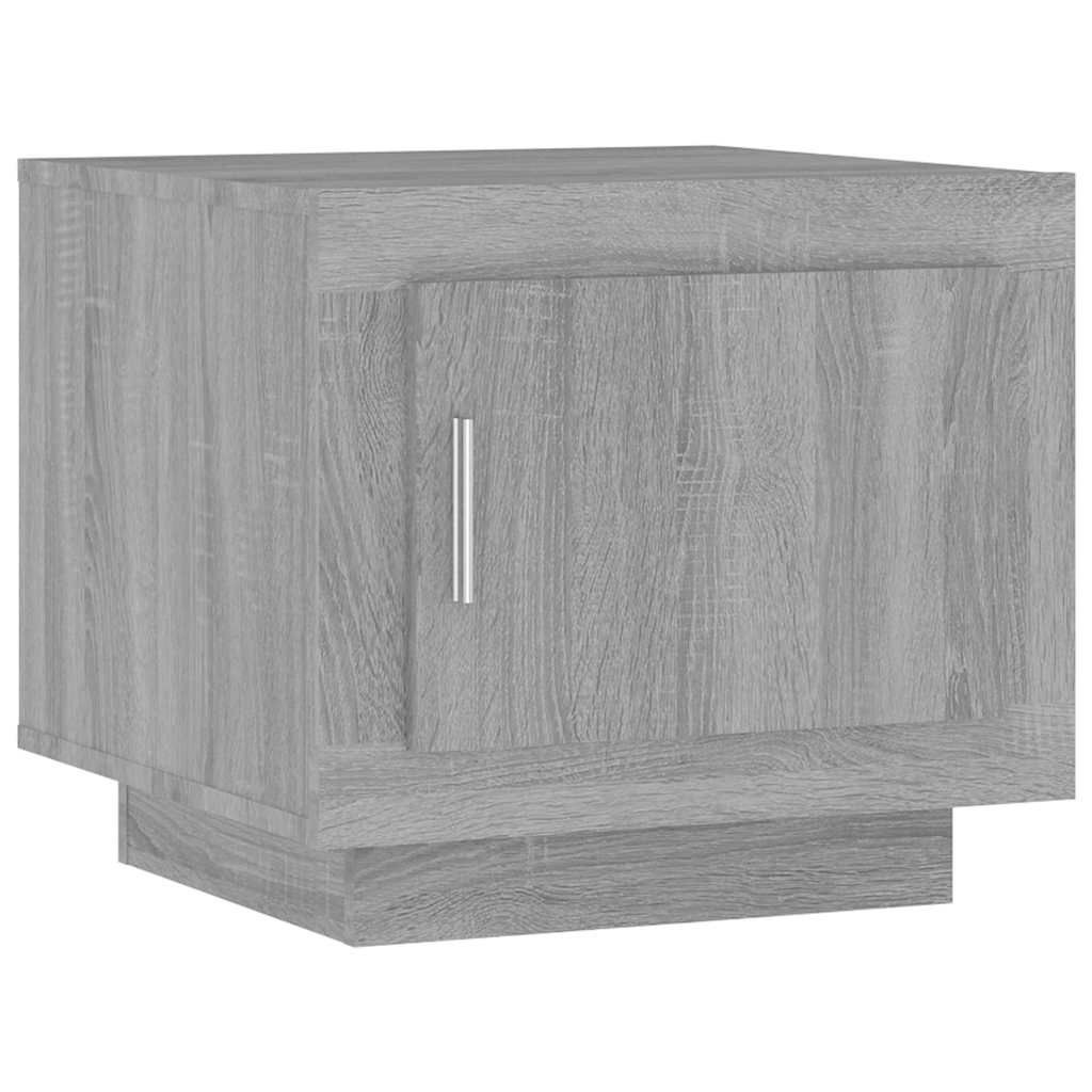 Vidaxl salontafel 51x50x45 cm bewerkt hout grijs sonoma eikenkleurig