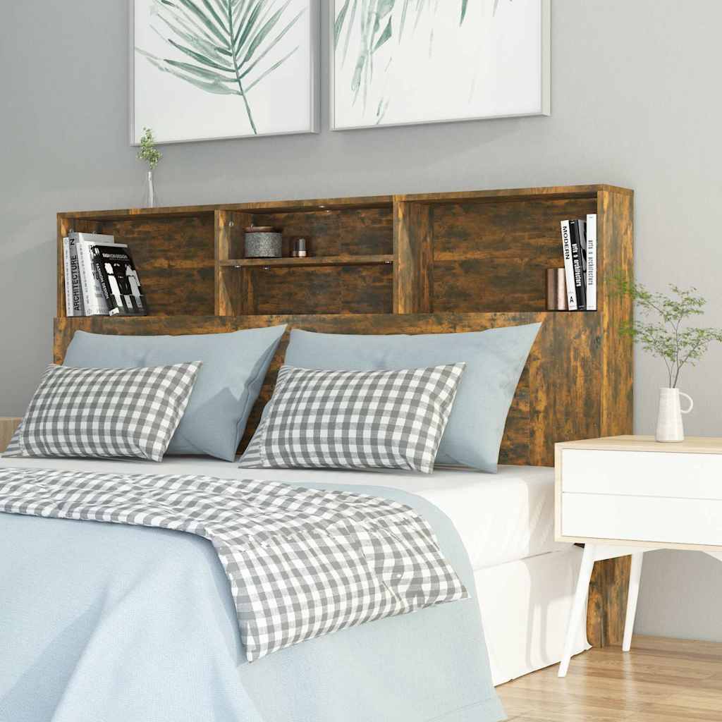 Vidaxl hoofdbordkast 160x19x103,5 cm gerookt eikenkleurig