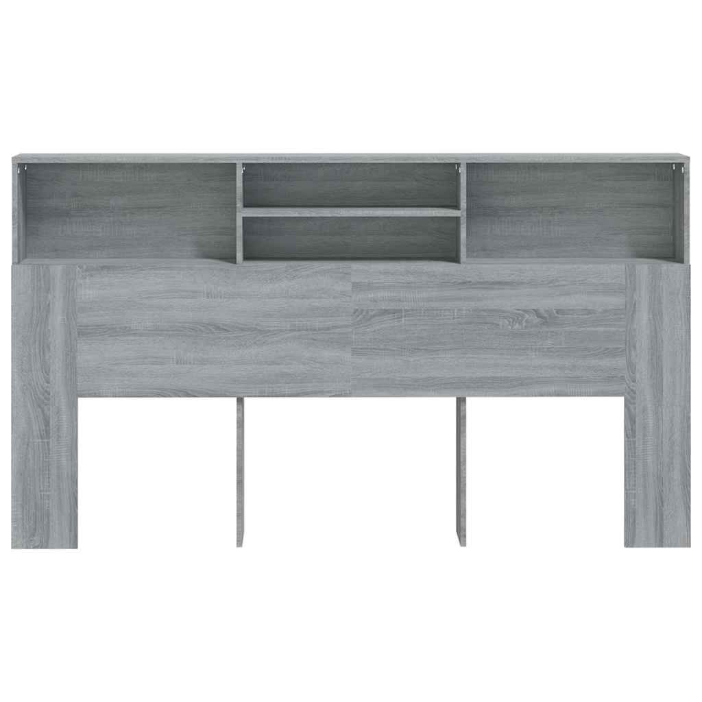 Vidaxl hoofdbordkast 180x19x103,5 cm grijs sonoma eikenkleurig