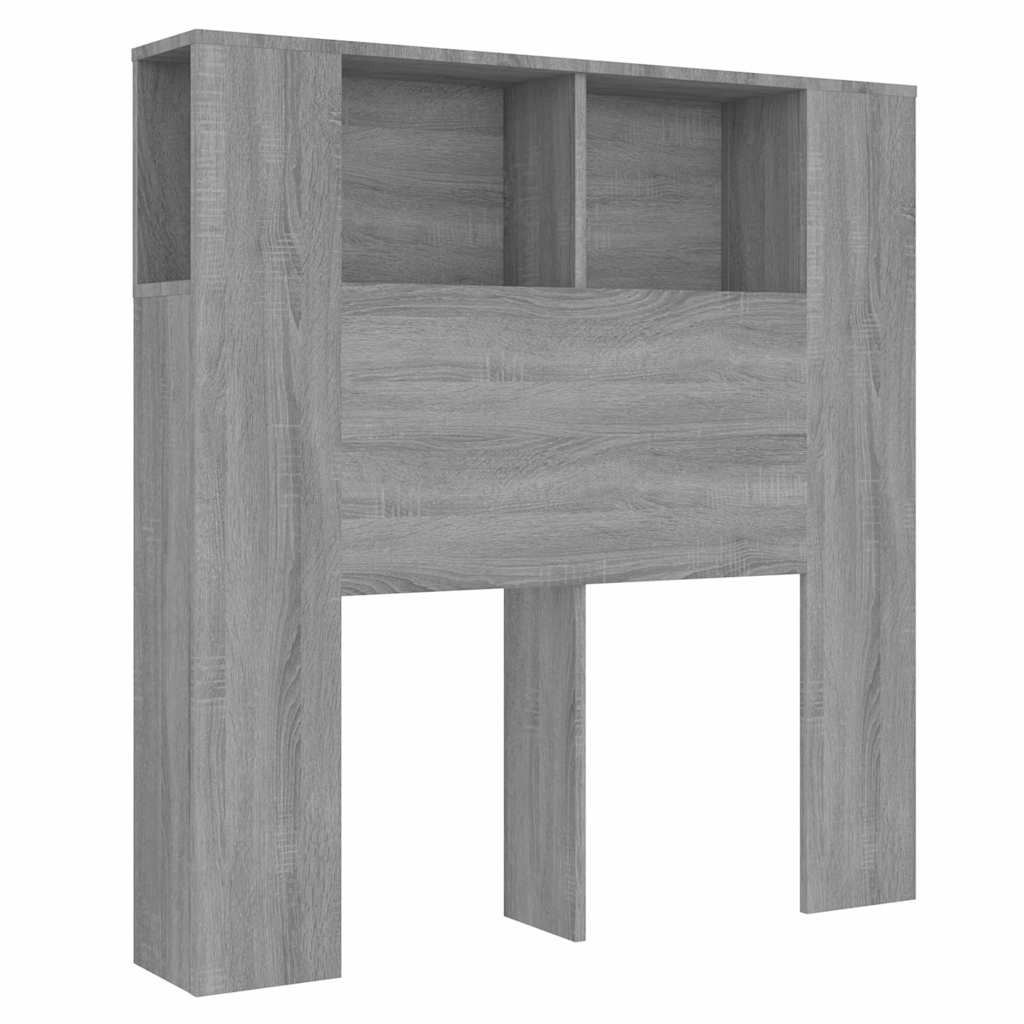 Vidaxl hoofdbordkast 100x18,5x102,5 cm grijs sonoma eikenkleurig