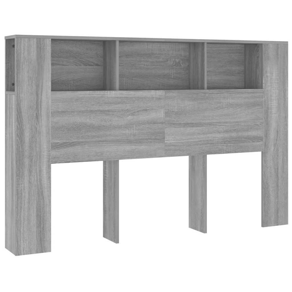 Vidaxl hoofdbordkast 160x18,5x104,5 cm grijs sonoma eikenkleurig