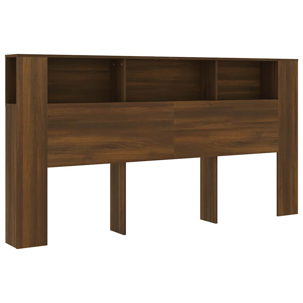 Vidaxl hoofdbordkast 200x18,5x104,5 cm bruin eikenkleur