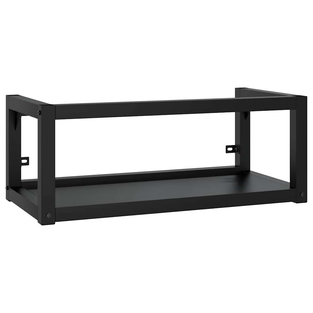 Vidaxl wastafelframe met inbouwwastafel ijzer zwart