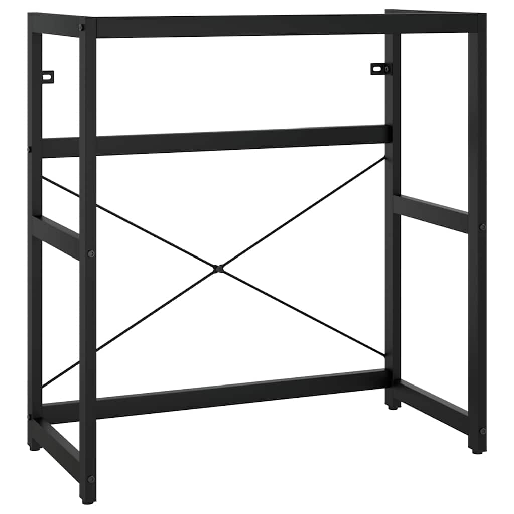 Vidaxl wastafelframe met inbouwwastafel ijzer zwart