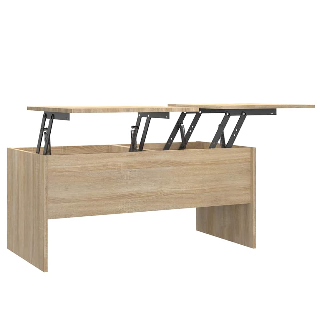 Vidaxl salontafel 102x50,5x46,5 cm bewerkt hout sonoma eikenkleurig