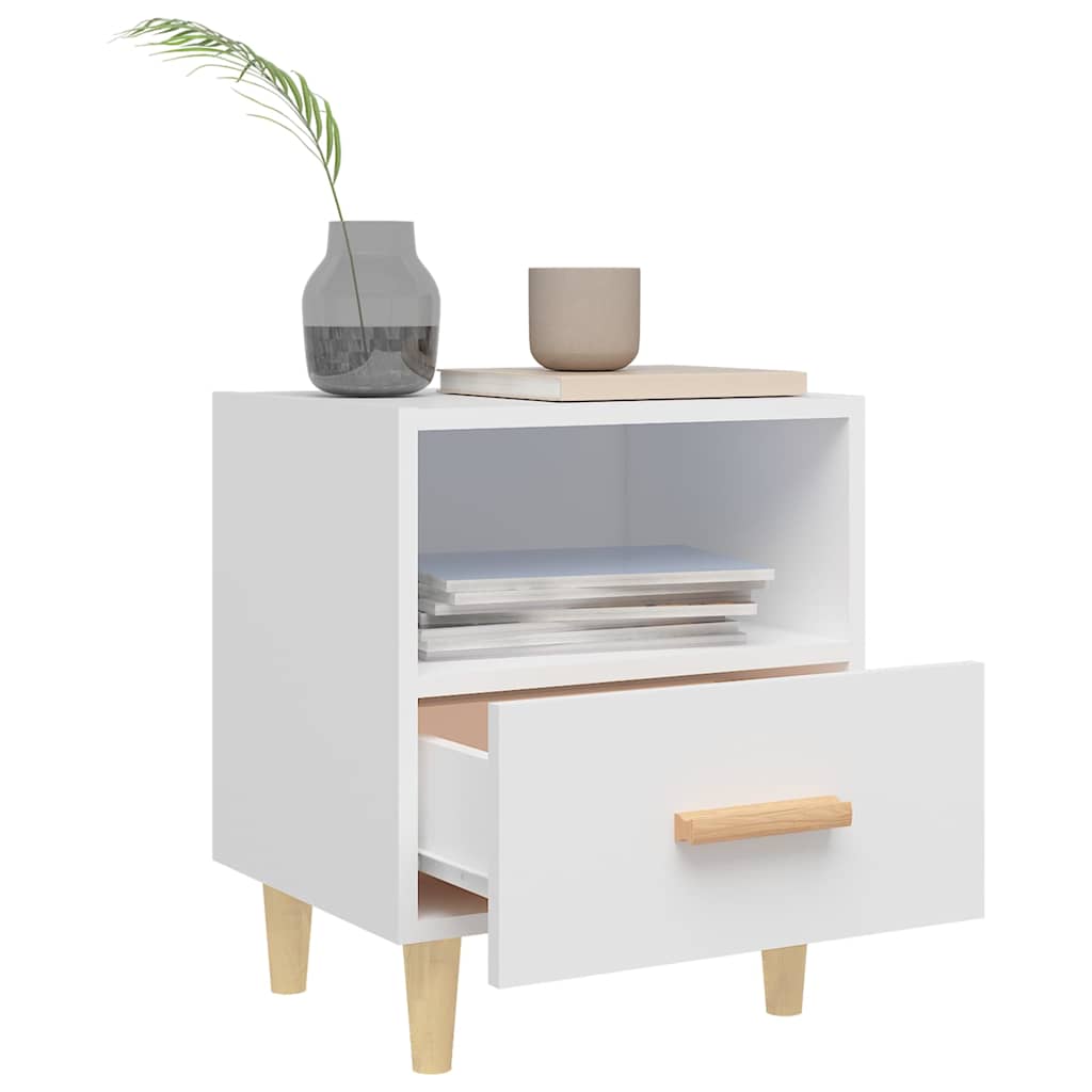 Vidaxl nachtkastjes 2 st 40x35x47 cm wit