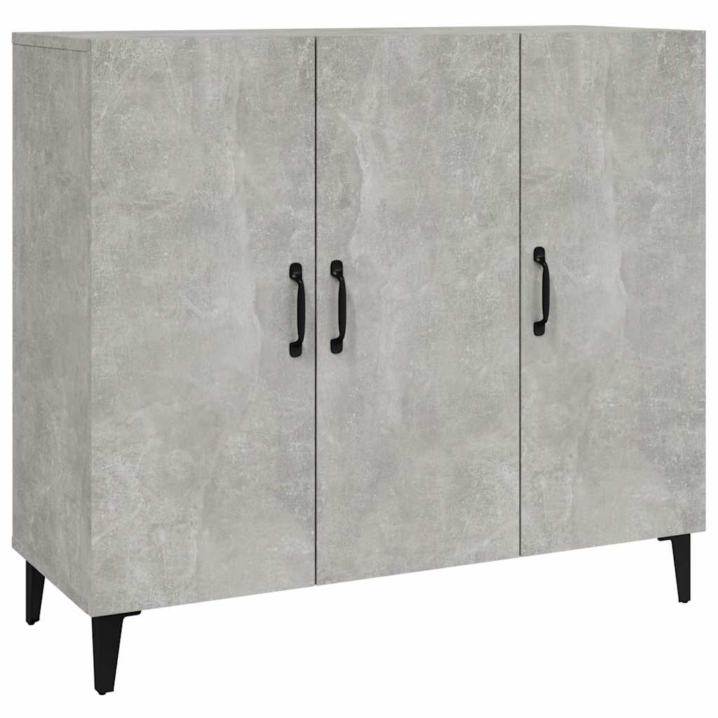 Vidaxl dressoir 90x34x80 cm bewerkt hout betongrijs