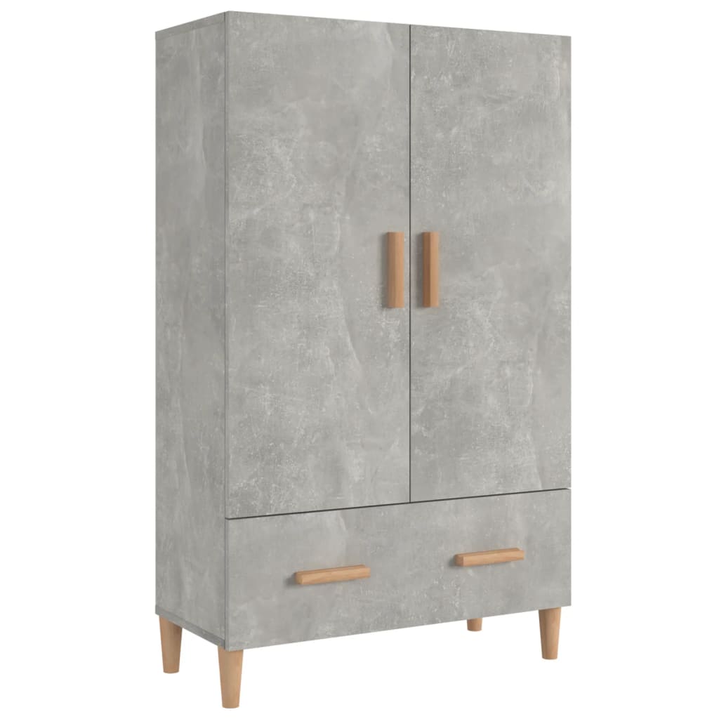 Vidaxl hoge kast 70x31x115 cm bewerkt hout betongrijs