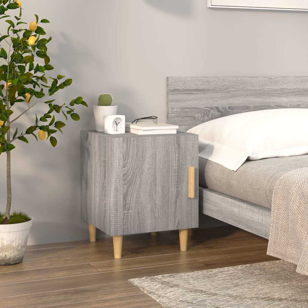 Vidaxl nachtkastje bewerkt hout grijs sonoma eikenkleurig