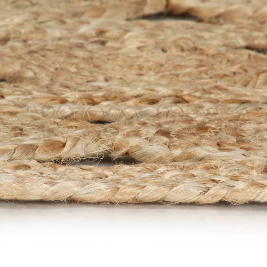 Vidaxl Teppich handgefertigt 240 cm geflochtener Jute