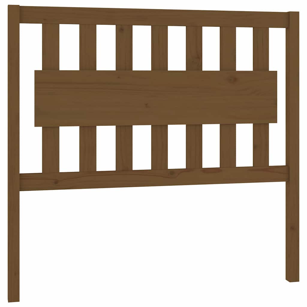 Vidaxl hoofdbord 105,5x4x100 cm massief grenenhout honingbruin