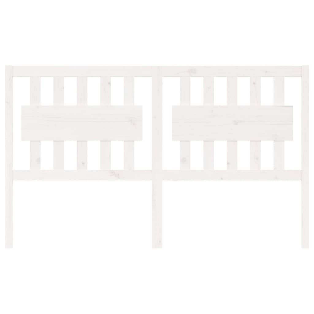 Vidaxl hoofdbord 165,5x4x100 cm massief grenenhout wit