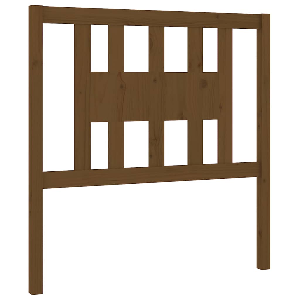 Vidaxl hoofdbord 106x4x100 cm massief grenenhout honingbruin