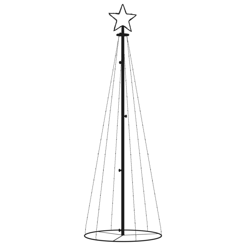 Vidaxl KegelKERSTBOOM 108 LEDs 70x180 cm Blau