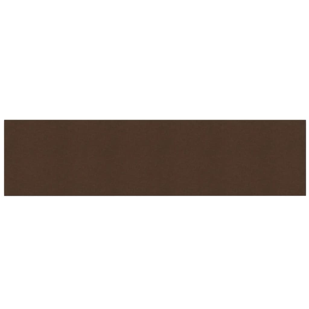 Vidaxl -Wandplatten 12 ST 1,08 m² 60x15 cm Stoffbraun