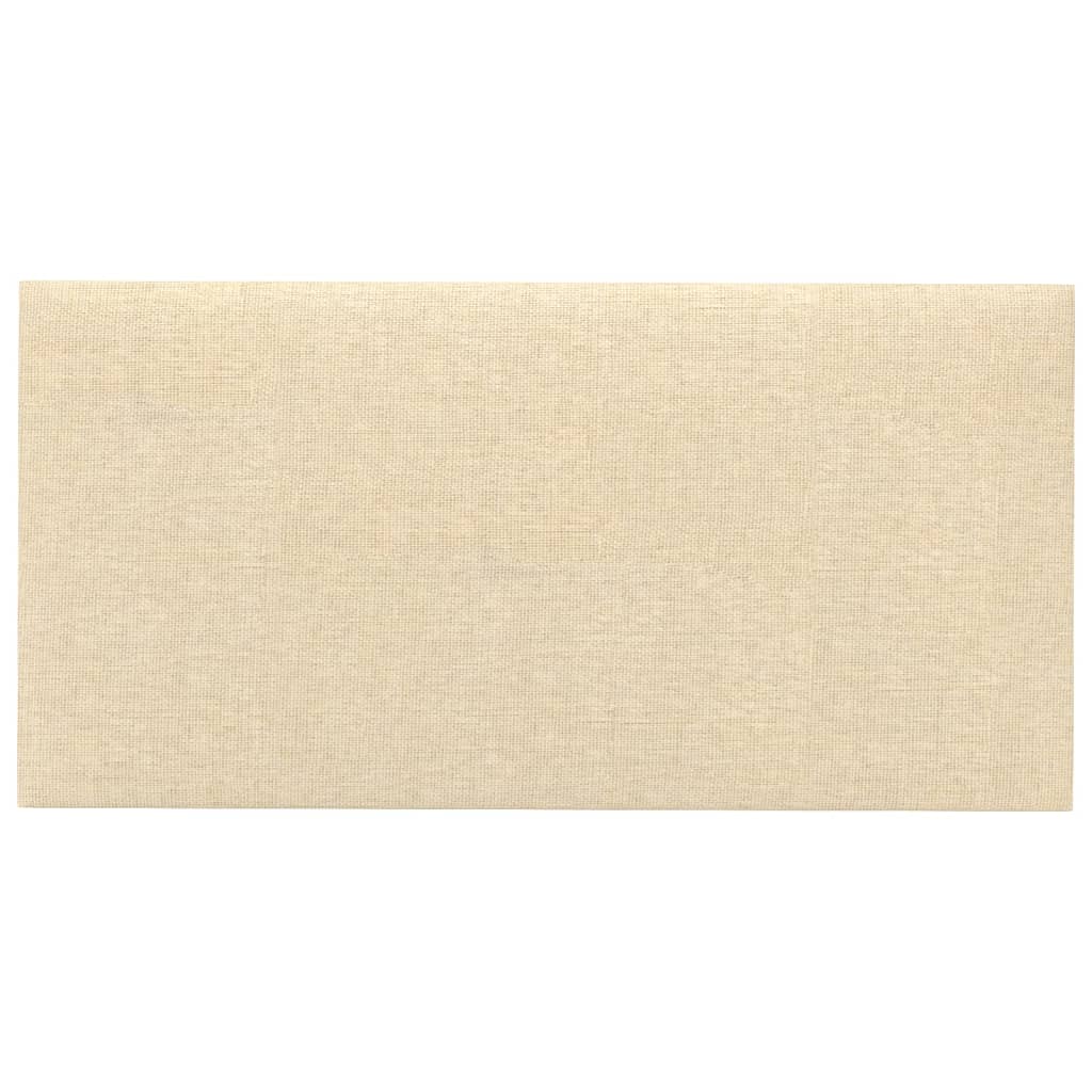 VIDAXL -Wandplatten 12 ST 2,16 m² 60 x 30 cm Stoffcreme -gelöscht