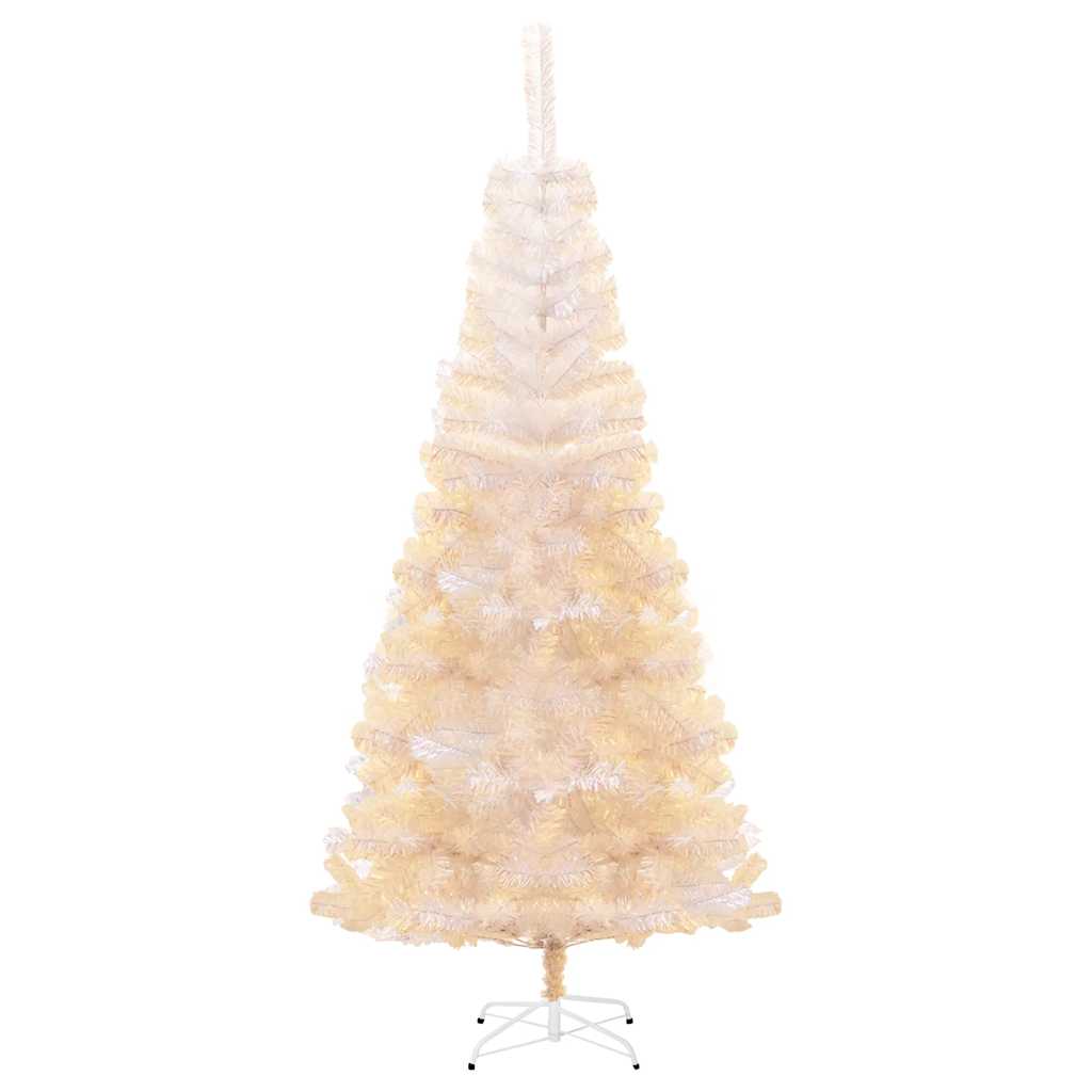 Vidaxl Kunstkerstboom mit schillernden Enden 180 cm PVC Weiß