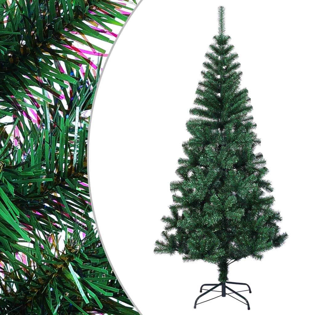 Vidaxl Kunstkerstboom mit schillernden Enden 180 cm PVC Grün