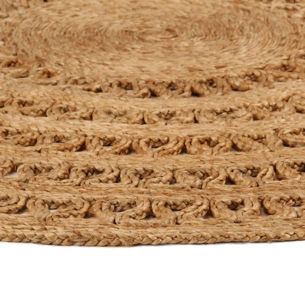 Vidaxl Teppich um 150 cm geflochtene Jute