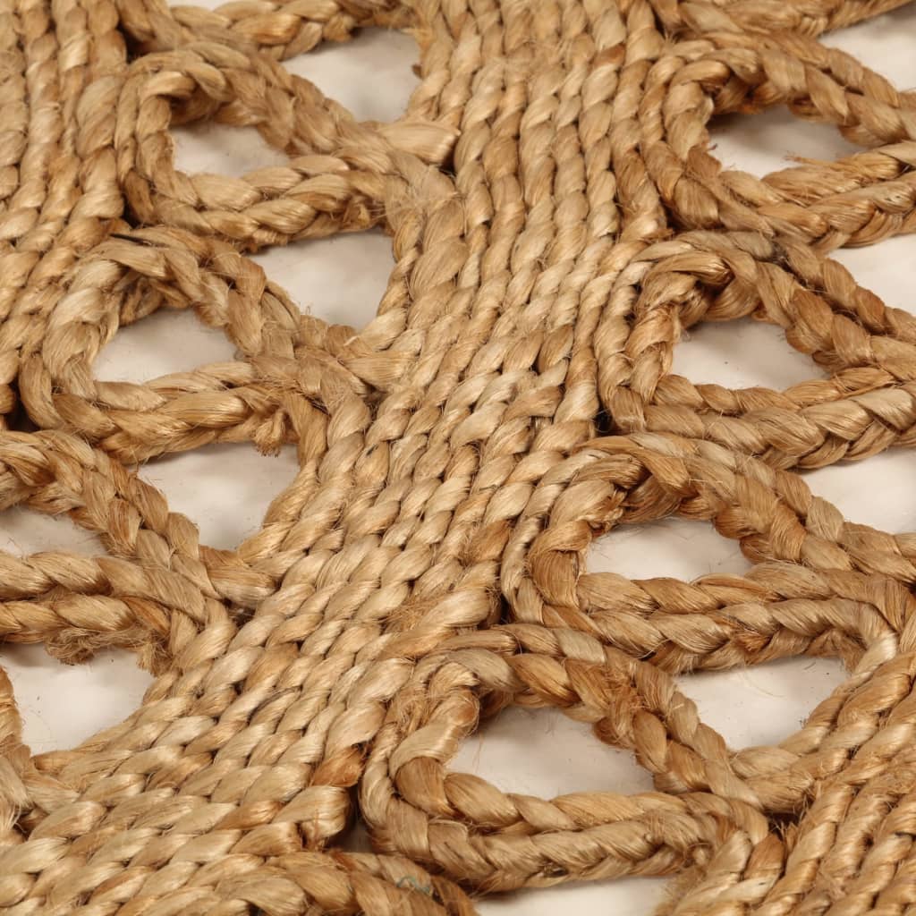 Vidaxl Teppich um 150 cm geflochtene Jute