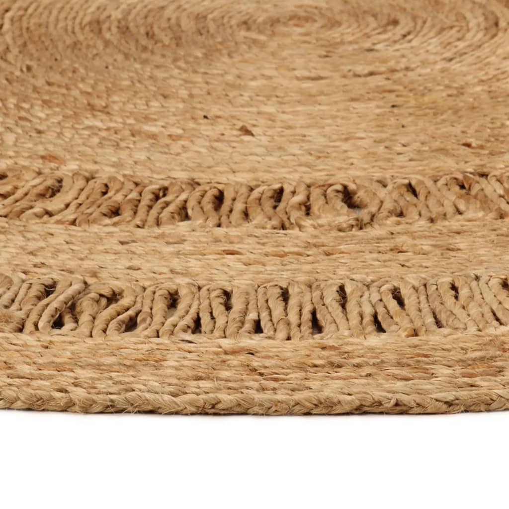 Vidaxl Teppich um 180 cm geflochtene Jute