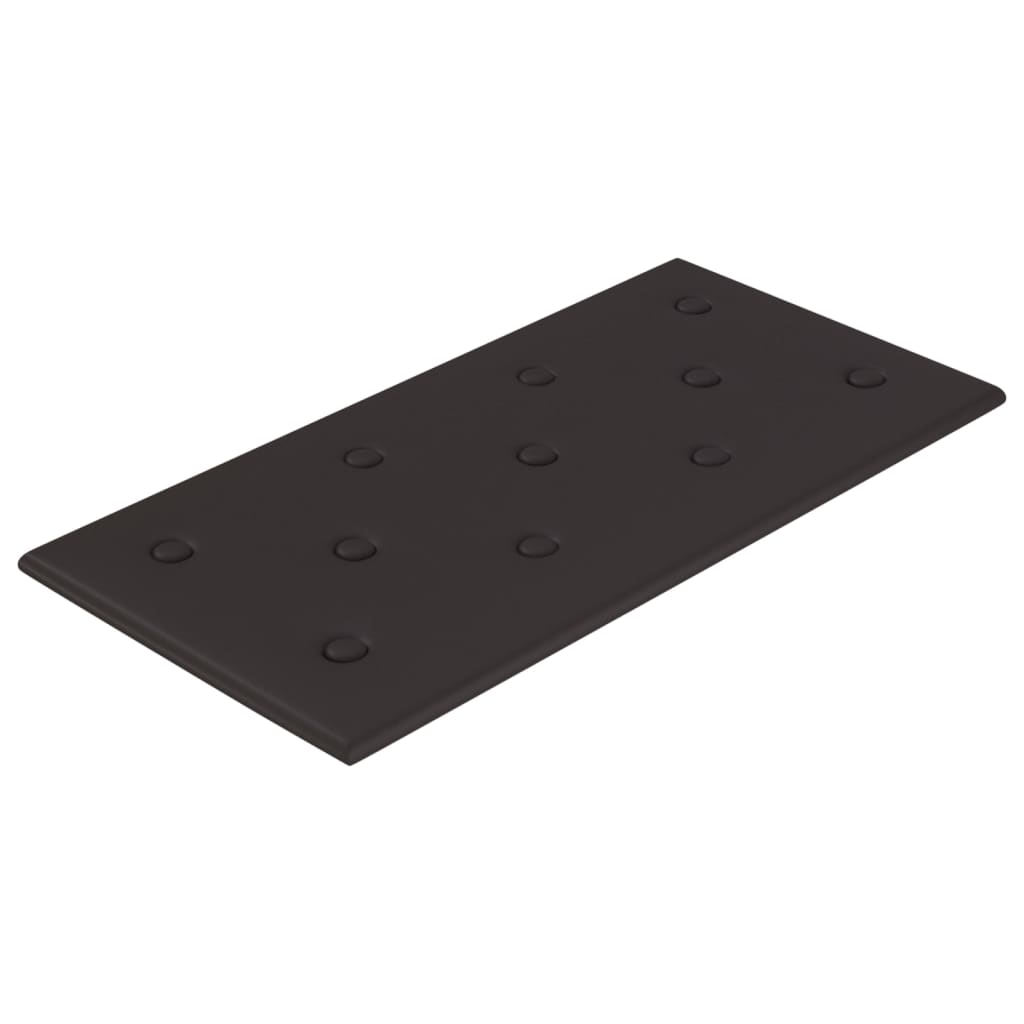Vidaxl Wandpaneele 12 ST 2,16 m² 60 x 30 cm künstliches Lederschwarz