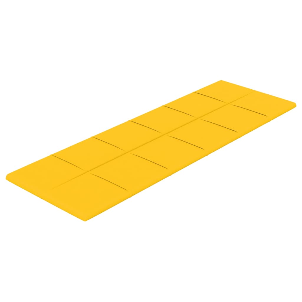 Vidaxl -Wandplatten 12 ST 3,24 m² 90 x 30 cm Samtgelbgelb
