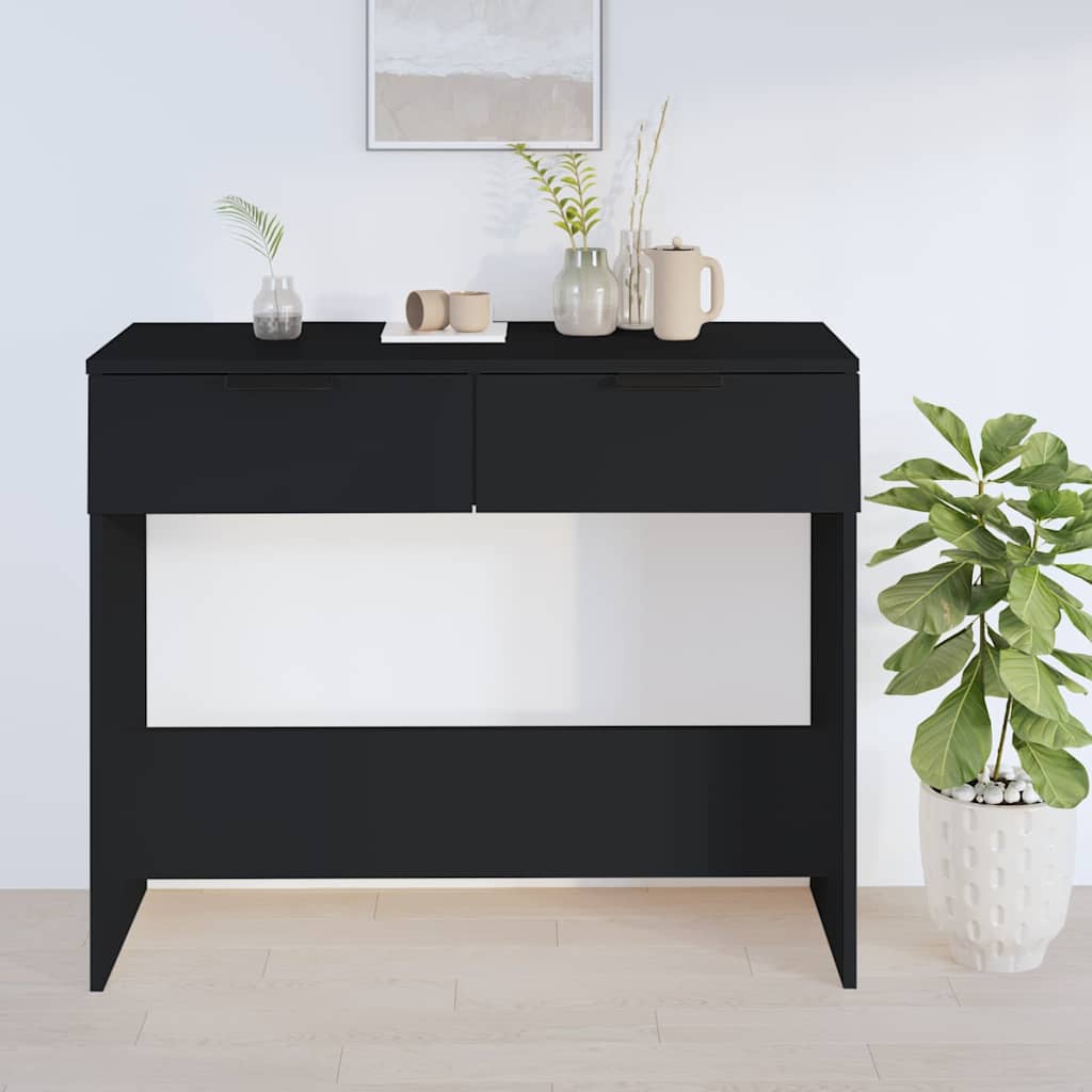 Vidaxl wandtafel 90x36x75 cm bewerkt hout zwart