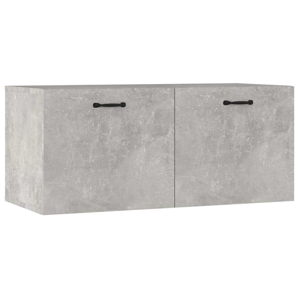 Vidaxl wandkast 80x36,5x35 cm bewerkt hout betongrijs