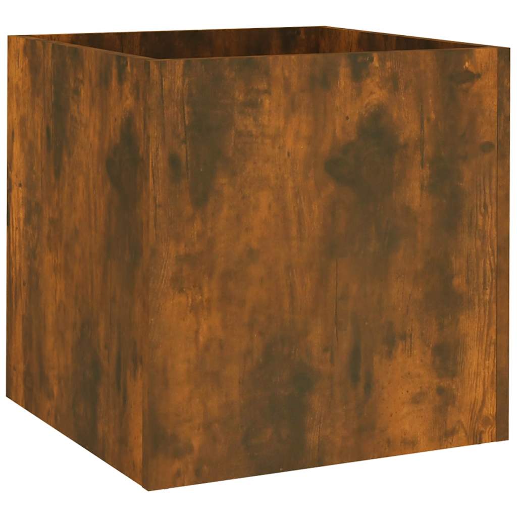 VIDAXL -Pflanzer Big 40x40x40 cm Produkted Holzgeräuchchen -Eiche farbig