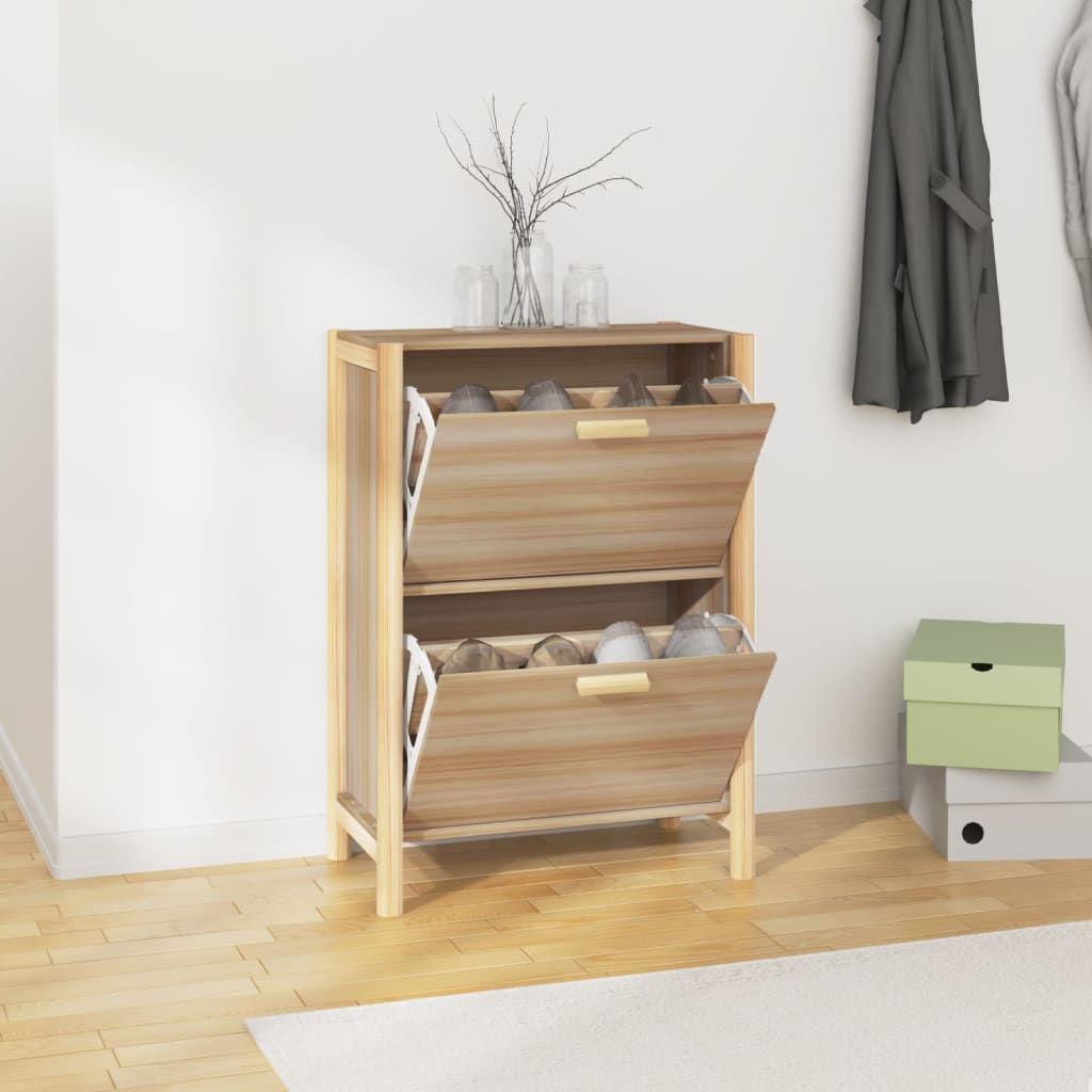 Vidaxl Schuhschrank 57,5 x 33 x 80 cm verarbeitetes Holz