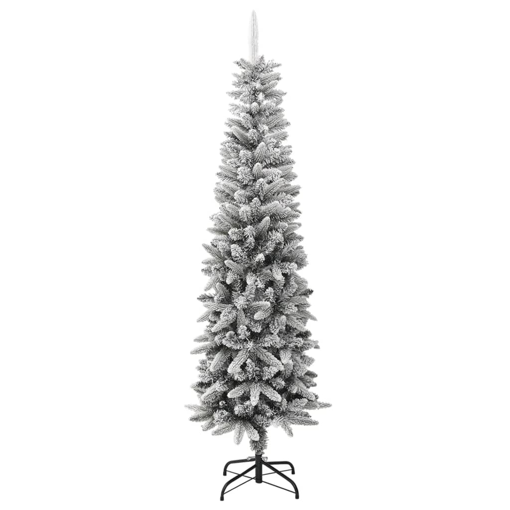 Vidaxl Kunstkerstboom mit Schneeschmaler 210 cm PVC und PE