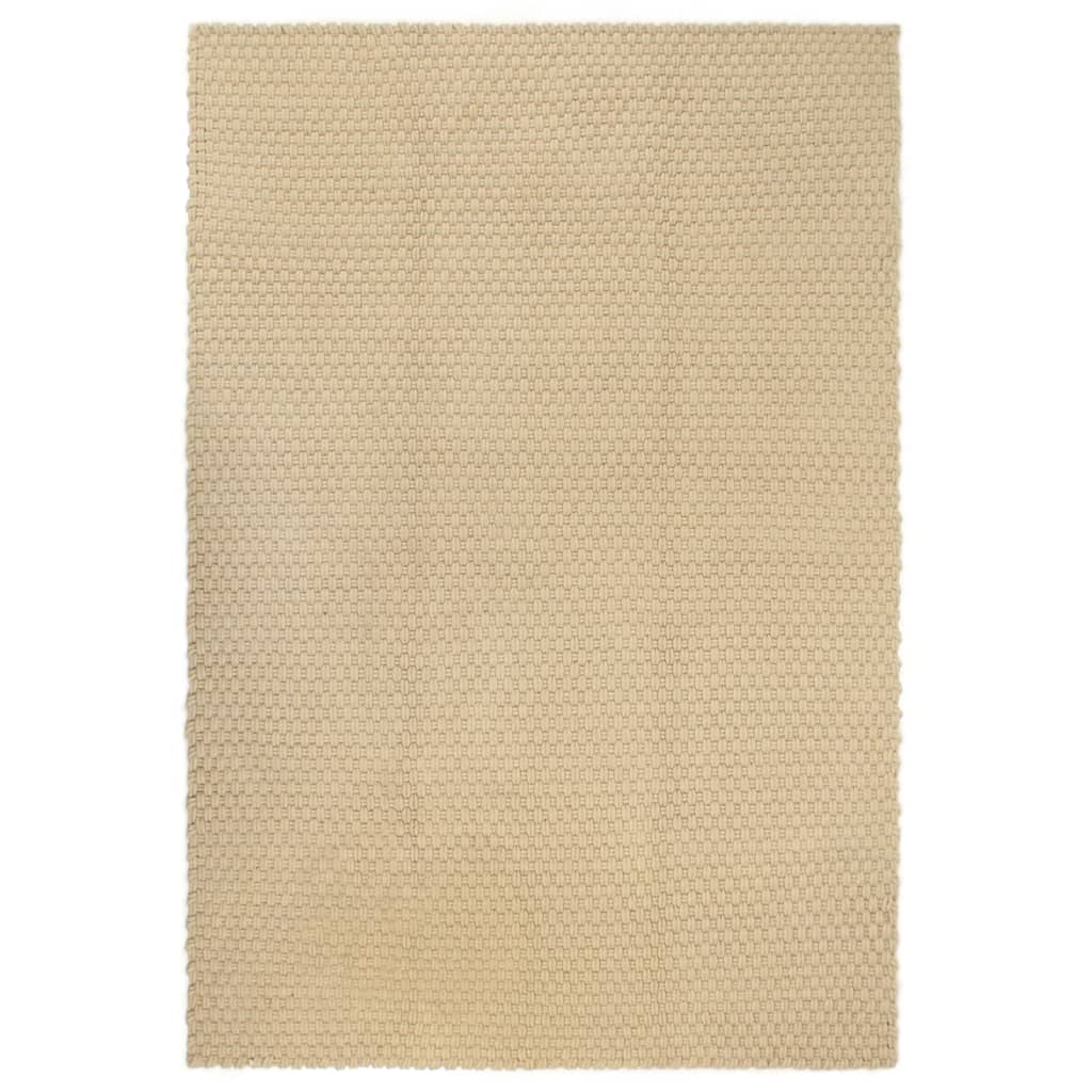 VIDAXL Rechteckige 200x300 cm Baumwolle natürlich