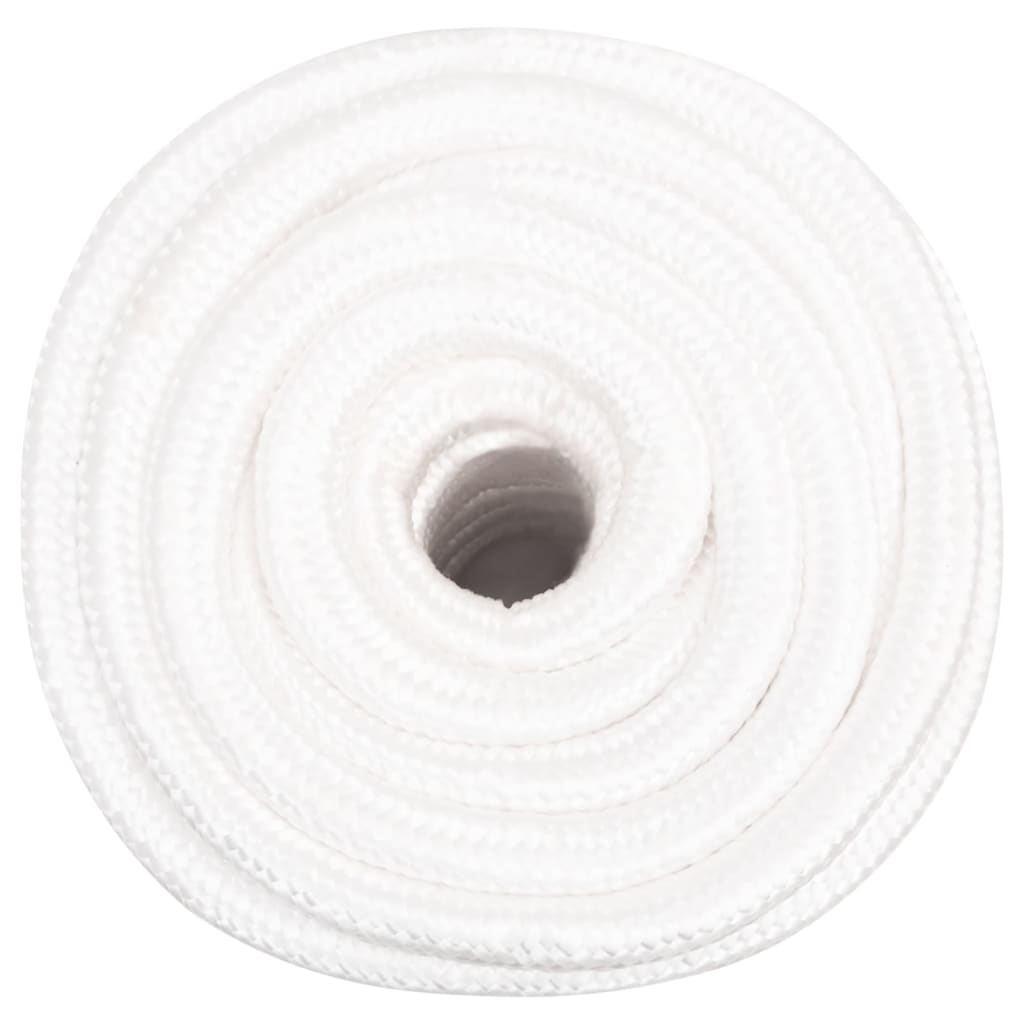 Vidaxxl Bootsseil 20 mm 25 m Polypropylen massiv weiß