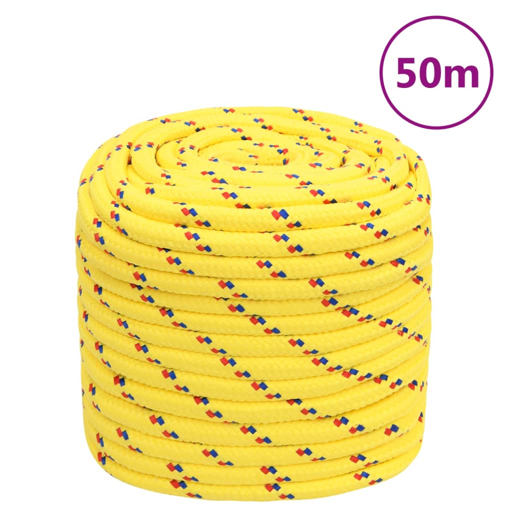 Vidaxl Bootsseil 16 mm 50 m Polypropylen gelb