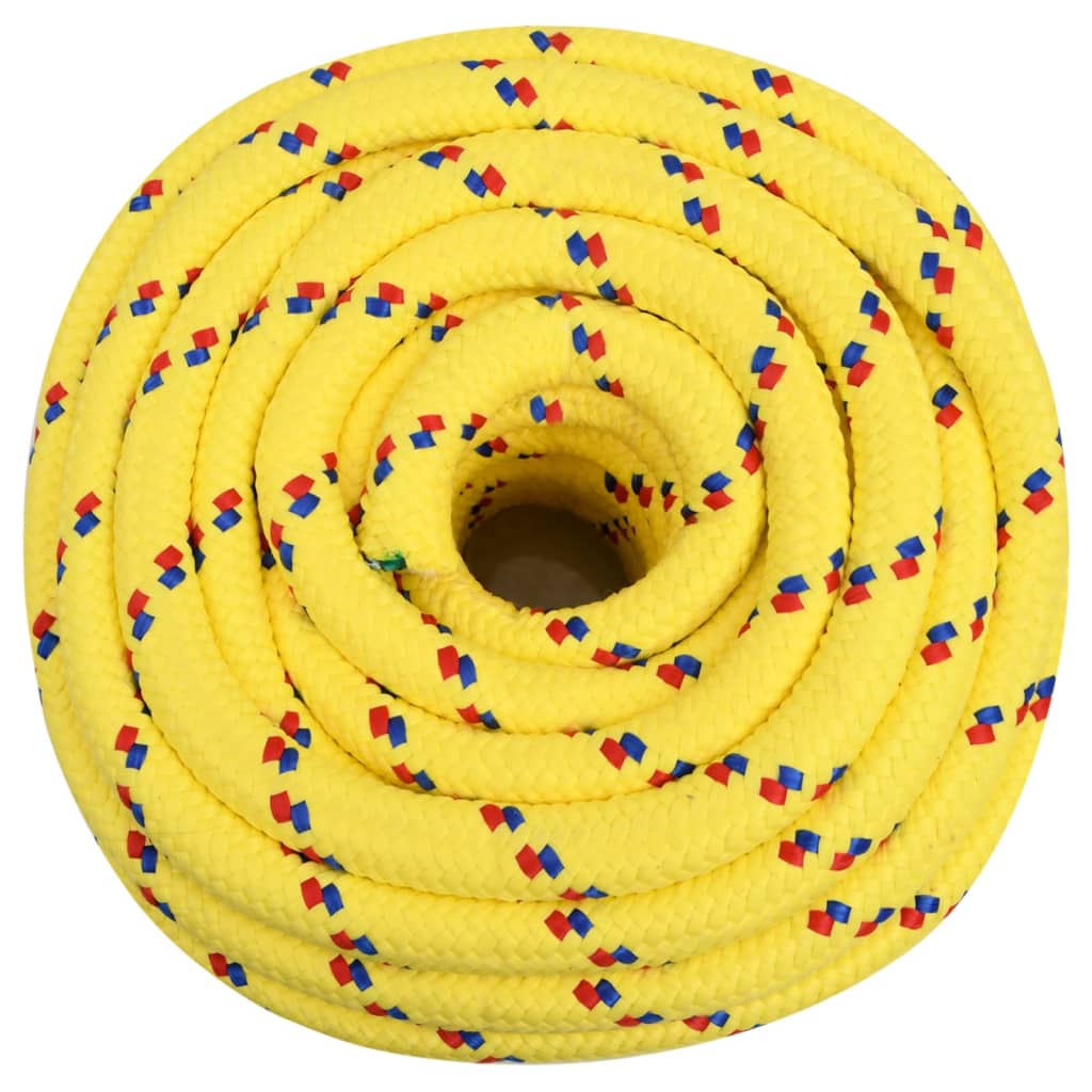 Vidaxxl Bootsseil 20 mm 50 m Polypropylen gelb