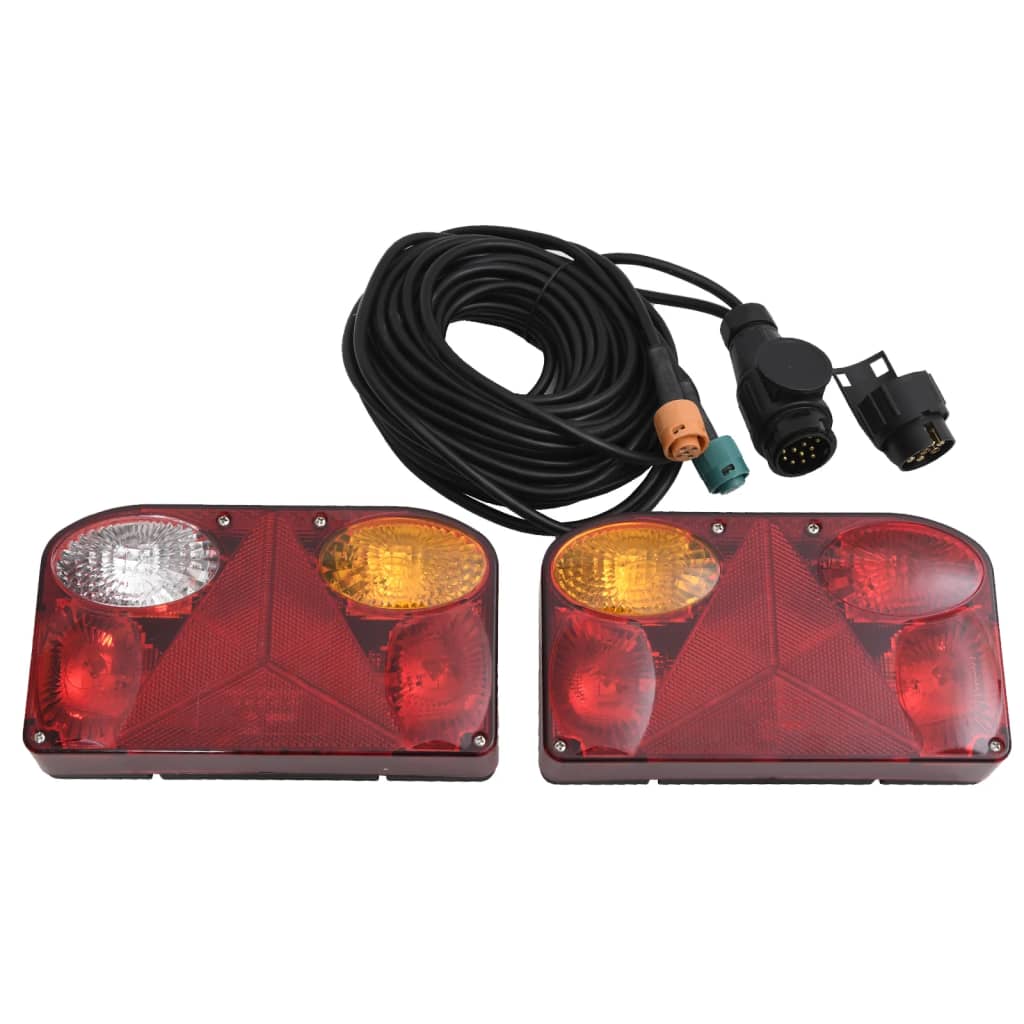 Vidaxx Anhängerlampen 2 Stück klassische Glühbirne 12 V 23x6x13 cm rot