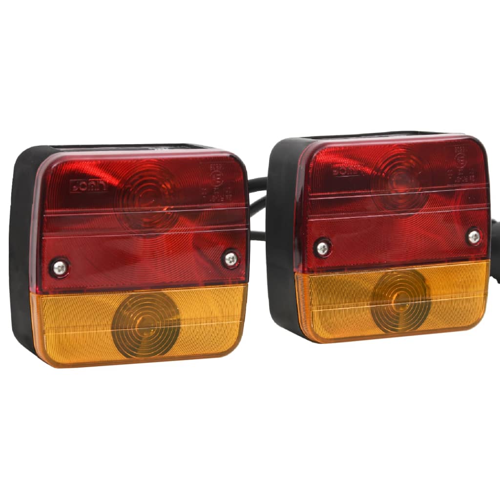 Vidaxx Anhängerlampen 2 Stück klassische Glühbirne 12 V 10,5x5x9,5 cm rot
