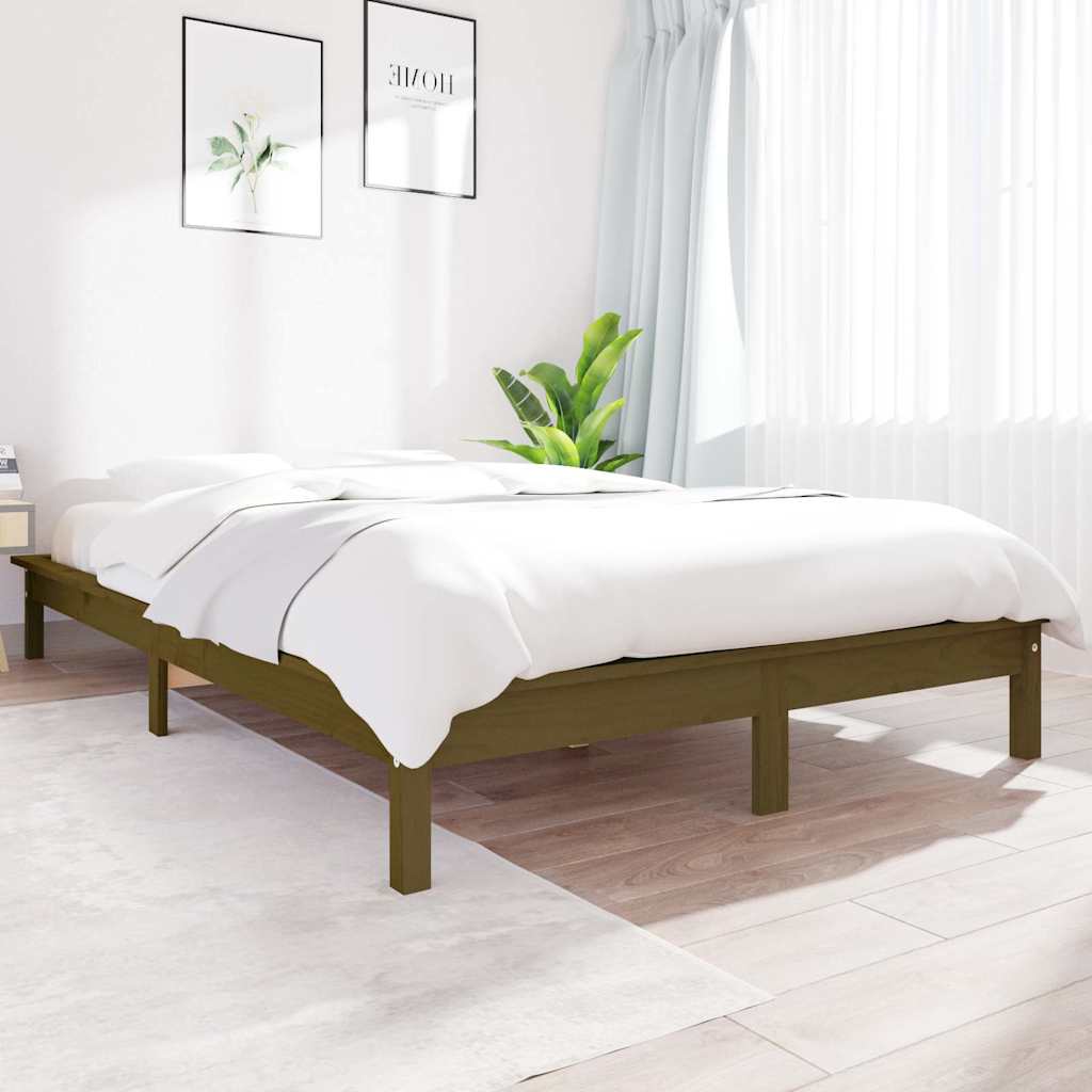 Vidaxl bedframe massief grenenhout honingbruin 120x190 cm