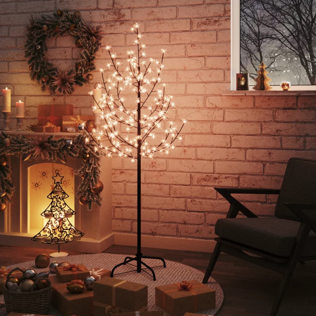 VidaXL Baum Kirschblüte 120 LEDs warmweiß 150 cm