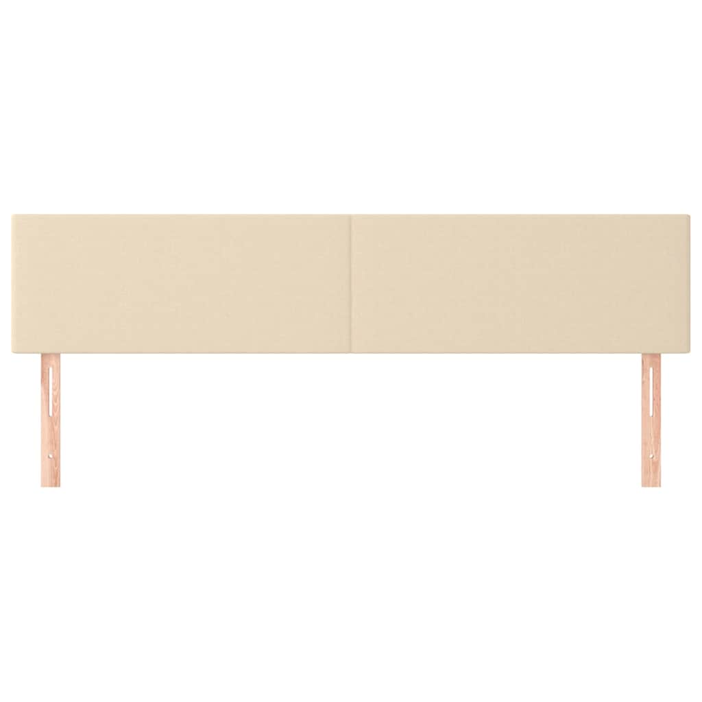 Vidaxl hoofdborden 2 st 90x5x78 88 cm stof crèmekleurig