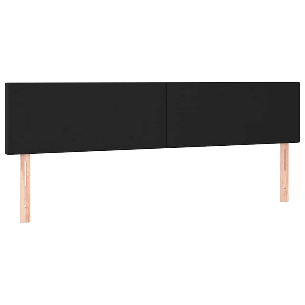 Vidaxl hoofdborden 2 st 100x5x78 88 cm kunstleer zwart