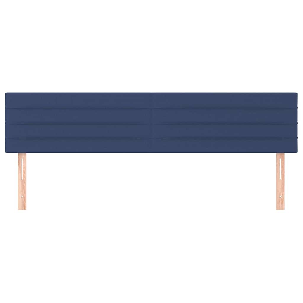 Vidaxl hoofdborden 2 st 100x5x78 88 cm stof blauw