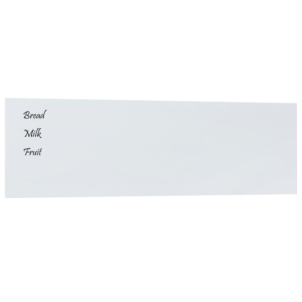 Vidaxx Magnettafel für die Wand 100x30 cm Hartglas weiß