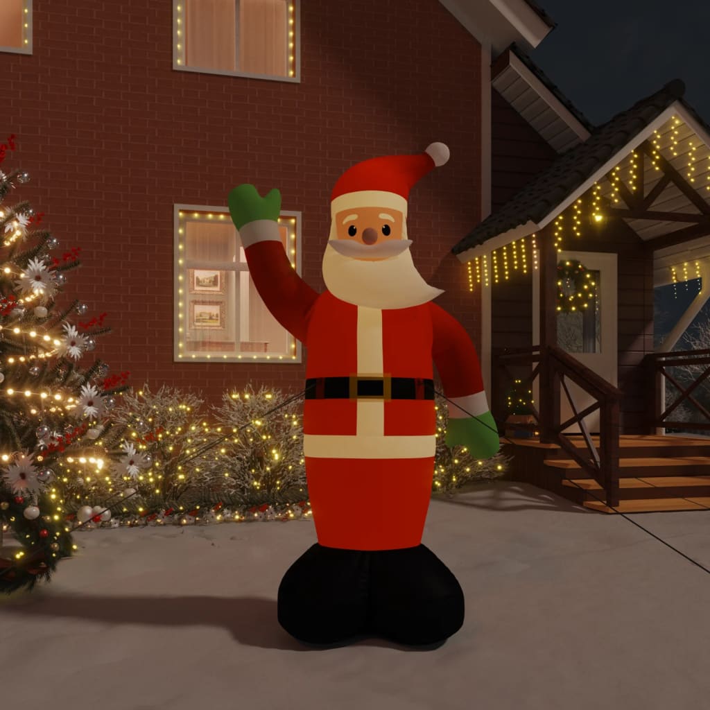Vidaxl Santa mit LED -Beleuchtung aufblasbar 370 cm